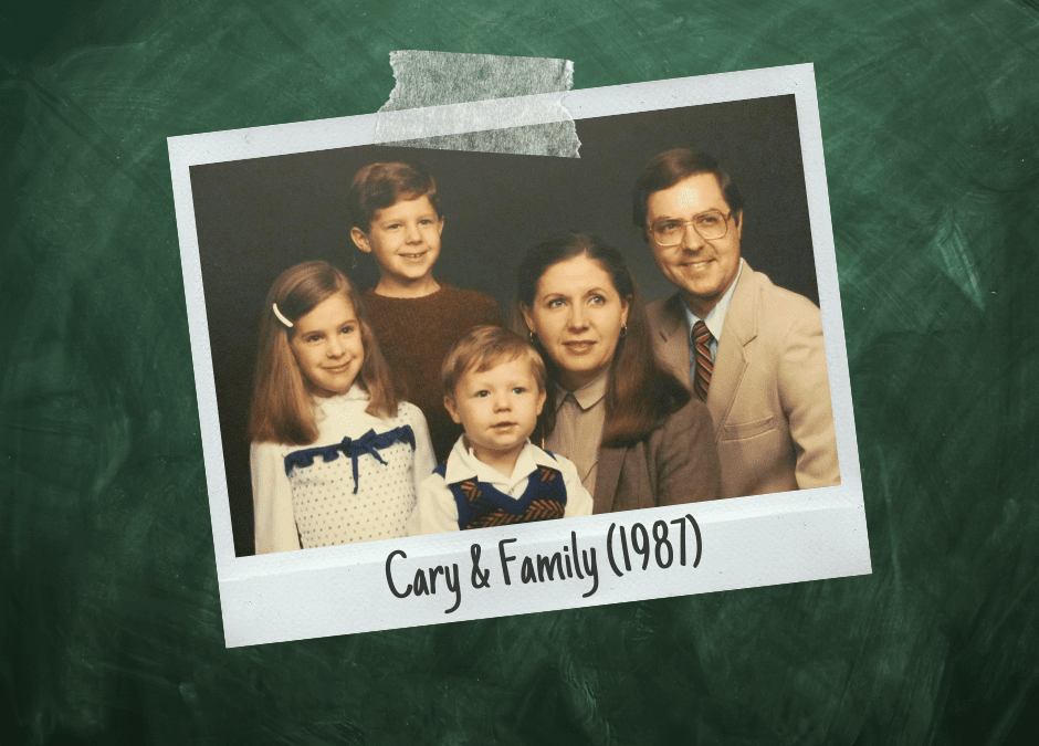 Cary & Family in 1987, her first year at EOCF.