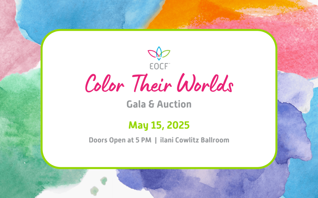 Invitation to EOCF's Color Their Worlds Auction & Gala on May 15, 2025